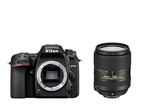 Nikon D7500 + AF-S DX NIKKOR 18-300 VR Juego de cámara SLR 20,9 MP CMOS 5568 x 3712 Pixeles Negro - Cámara digital (20,9 MP, 5568 x 3712 Pixeles, CMOS, 4K Ultra HD, Pantalla táctil, Negro)