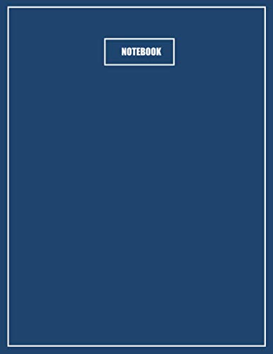 NOTEBOOK: Lined Notebook Journal, Aegean Blue Cover, Soft Cover, Simple, Plain Design Large - Size 8.5 x 11 inches - 120 Pages Interior Pages : College Ruled paper, Diary, Writing Pad, Legal Pad,