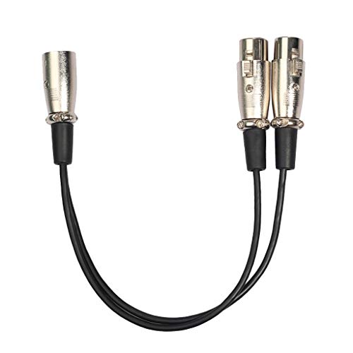 Nuevo Cable De Extensión De Audio De 3 Pines XLR 1 Macho A 2 Hembra para Micrófono, Grabadora Mezcladora