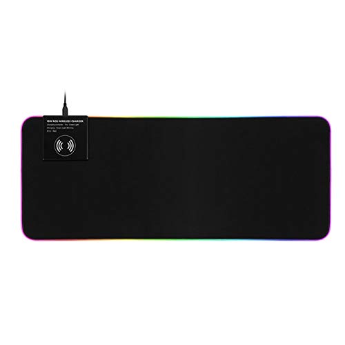 Ou Haobin Computer Peripheral Equipment Large Expansion RGB LED Lighting Keyboard Pad Gaming Mouse Pad Wireless Charging