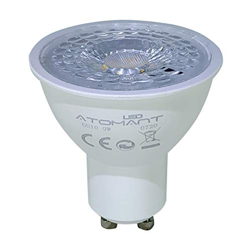 Pack 10x GU10 LED 9w. Color Blanco Calido (3000K). 810 Lumenes. Angulo 38 Grados. A++ Pack 10x GU10 LED 9w. Color Blanco Calido (3000K). 810 Lumenes. Angulo 38 Grados. A++