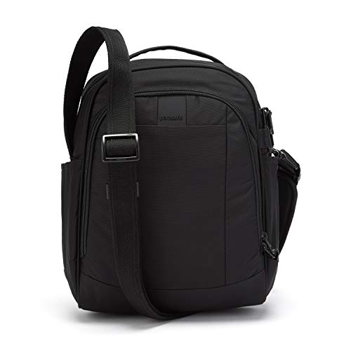 PacSafe Metrosafe LS250 Anti-Theft Shoulder Bag Bolso Bandolera, 35 cm, 12 Liters, Negro (Black 100)