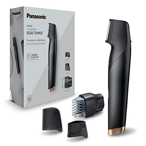 Panasonic ER-GD61-K503 Recortadora de Barba Recargable para Hombre (Forma de Navaja, i-Shaper, Acero Inoxidable, Batería Larga Duración, Lavable, 20 Longitudes de 0.1 a 10 mm, 2 Peines y Funda) Negro Panasonic ER-GD61-K503 Recortadora de Barba Recargable para Hombre (Forma de Navaja, i-Shaper, Acero Inoxidable, Batería Larga Duración, Lavable, 20 Longitudes de 0.1 a 10 mm, 2 Peines y Funda) Negro