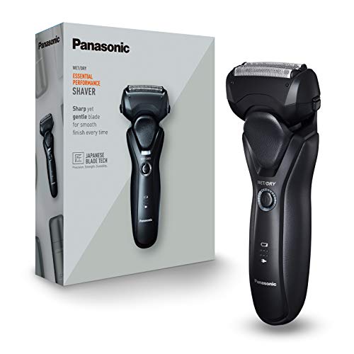 Panasonic ES-RT37-K503 - Afeitadora Eléctrica Para Hombre (Wet&Dry, Recargable, 3 Hojas De Acero Inoxidable, Indicador Led, 100% Lavable) Negro