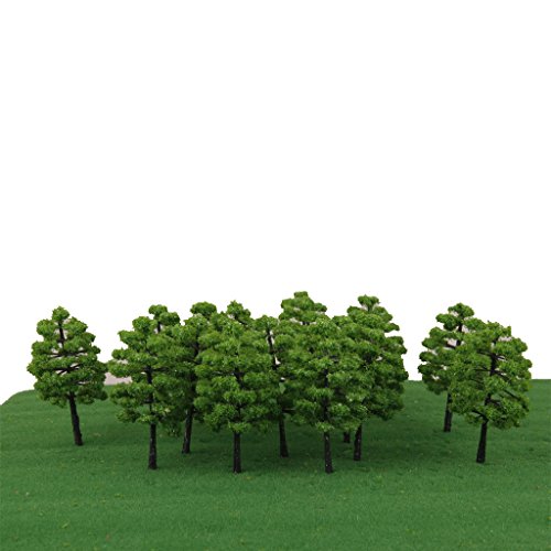 perfeclan 20 Piezas 1: 100 Modelos de árboles, Parque, Jardín, Ferrocarril, Diorama, Diseños de Paisaje
