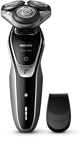 Philips SHAVER Series 5000 - Afeitadora (Batería, Ión de litio, Rotación, Negro, Plata, LED, Ergonomic)