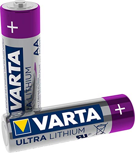 Pilas Varta Lithium AA Mignon LR06 (paquete de 2 unidades) - Ideal para cámaras digitales, juguetes, GPS, usos deportivos y al aire libre