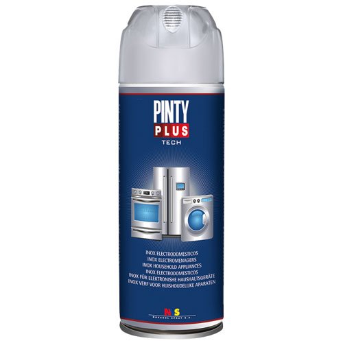 PINTYPLUS TECH 150 Pintura Spray electrodomésticos 520cc INOX E150, Acero Inoxidable, Estándar