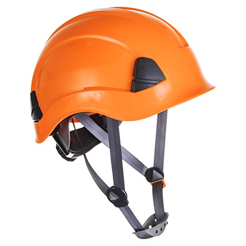 Portwest PS53 - Casco resistente para trabajo en altura, Naranja, 52 - 63 cm