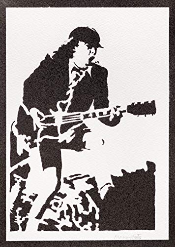 Poster Angus Young AC/DC Grafiti Hecho a Mano - Handmade Street Art - Artwork Poster Angus Young AC/DC Grafiti Hecho a Mano - Handmade Street Art - Artwork