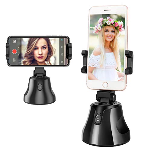 Powcan Portable Selfie Stick Inteligente Todo en uno, Gira 360 ° Rastreo automático de rostros y Objetos Vlog Shooting Smartphone Mount Holder