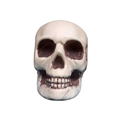 PRETYZOOM - Figura de calavera de plástico para Halloween