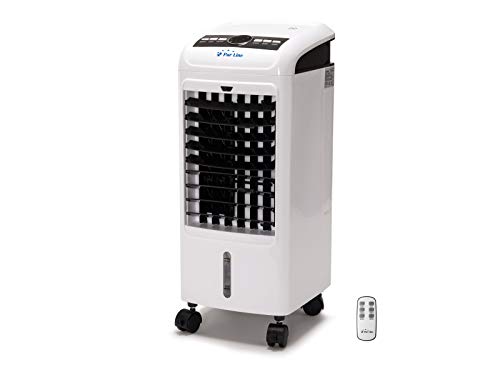 PURLINE RAFY 55 Climatizador Evaporativo de bajo Consumo 75W con Ruedas-3 Niveles de Potencia-Panel Digital-Mando a Distancia PURLINE RAFY 55 Climatizador Evaporativo de bajo Consumo 75W con Ruedas-3 Niveles de Potencia-Panel Digital-Mando a Distancia