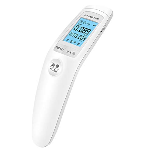 QHY Monitor de calidad del aire inteligente, medidor de calidad del aire, HCHO/TVOC/AQI, detector de formaldehído, portátil, medición de calidad del aire QHY Monitor de calidad del aire inteligente, medidor de calidad del aire, HCHO/TVOC/AQI, detector de formaldehído, portátil, medición de calidad del aire