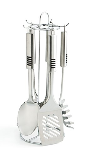 Quid Set 5 Gadgets INOX con Soporte Brassia, Acero Inoxidable, 5.36 cm Quid Set 5 Gadgets INOX con Soporte Brassia, Acero Inoxidable, 5.36 cm