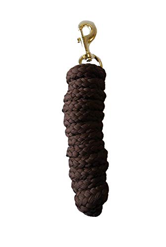 Rhinegold Luxe Lead Rope-Brown Cuerda de Plomo, marrón, Talla única