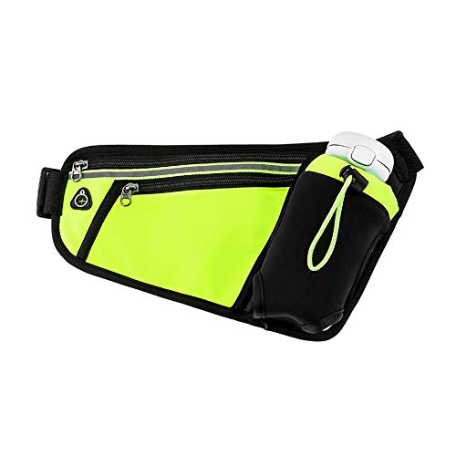 Riñonera Deportiva, Multi-función de los Bolsillos Impermeables Kettle tamaño del Paquete de Seguridad Personal: 180mm Verde Riñonera de Alpinismo