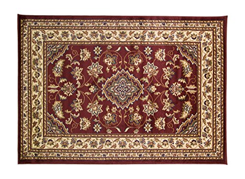 Rojo floral de gran estilo persa clásico Oriental tradicional alfombra/alfombrilla – 120 x 170 cm Rojo floral de gran estilo persa clásico Oriental tradicional alfombra/alfombrilla – 120 x 170 cm