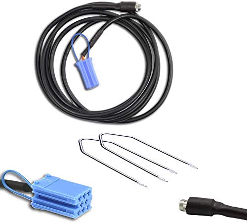 Shoppy Lab Adaptador de Cable Auxiliar Función de Entrada Auxiliar + Kit Extractor de Llave extractora Compatible con Radio de Coche Delphi Bosch Varios Modelos de Coche con Enchufe y Puente