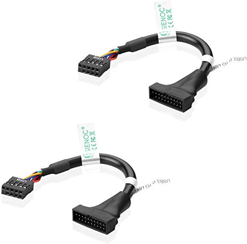 SIENOC 5xUSB 3.0 20 Pines a USB 2.0 de la Placa Base 9 Pines Adaptador Cable Conector