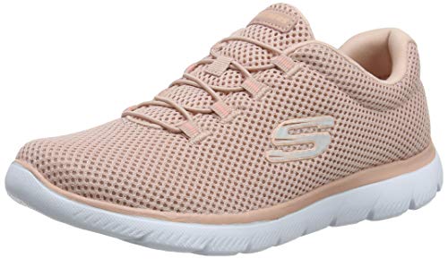 Skechers Summits, Zapatillas Mujer, Rosado (Ros Black Mesh/Trim), 38 EU