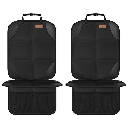 Smart eLf Protectores de Asiento para Coche Impermeable - 2 piezas Protector de Asiento de Bebe para los Asientos de Coche, Protector Seguro para Asiento Infantil - Compatible Isofix