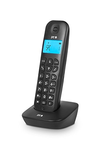 SPC Air teléfono inalámbrico con identificador de Llamadas, Negro SPC Air teléfono inalámbrico con identificador de Llamadas, Negro