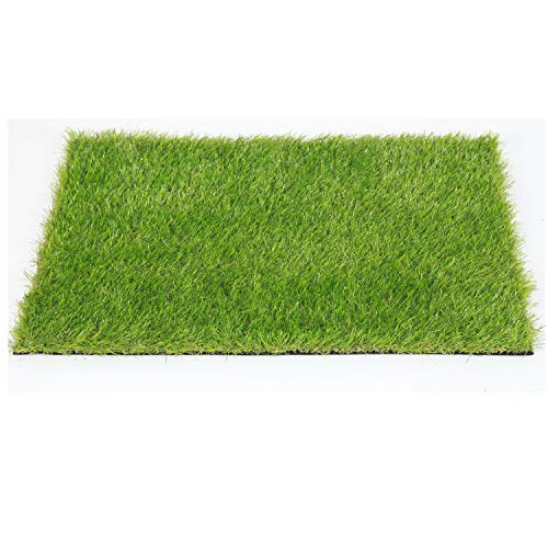 SUMC Hierba artificial Alfombra sintética Entrada de hierba Estera de bienvenida Alfombras falsas Rollo de hierba Alfombras de césped verde para jardín de perros (60 cm x 45 cm)