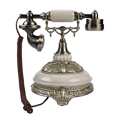 Sutinna Teléfono Antiguo Vintage, Registros de Llamadas de 38 Grupos FSK/DTMF Teléfono de línea Fija Retro con cancelación de Ruido con función de rellamada de un botón para el hogar