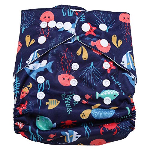 Swim Diaper Baby Infant Snap Absorbente Lavable Swimsuit Pañal Reutilizable Swim Pañal Para Niñas, Niños Clases De Natación, Talla Única Todos(#5)