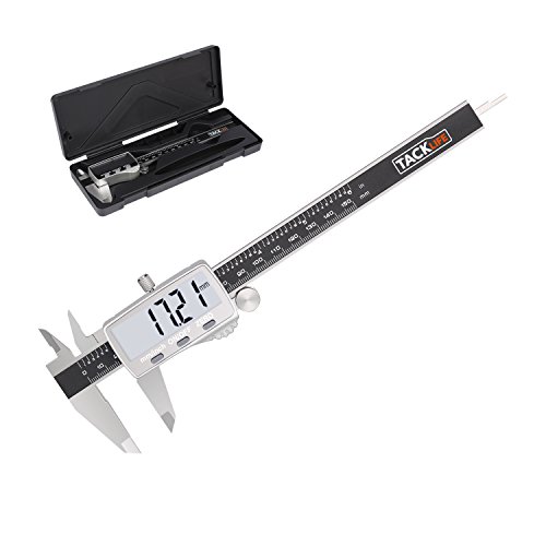 tacklife DC02 avanzada calibre Digital 150 mm/Caliper Vernier/acero inoxidable/ajuste de precisión/medición de diámetro calibre profundidad/dos unidades/apagado automático