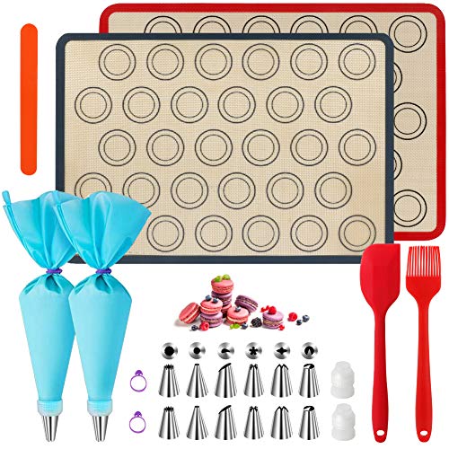 Tapetes de Silicona para Hornear,estera del horno,accesorios para hornear pasteles,Juego de Decoración de pasteles kit para Cupcake,Incluyendo Boquillas de Acero Inoxidable,Bolsas de Pastelería y más. Tapetes de Silicona para Hornear,estera del horno,accesorios para hornear pasteles,Juego de Decoración de pasteles kit para Cupcake,Incluyendo Boquillas de Acero Inoxidable,Bolsas de Pastelería y más.