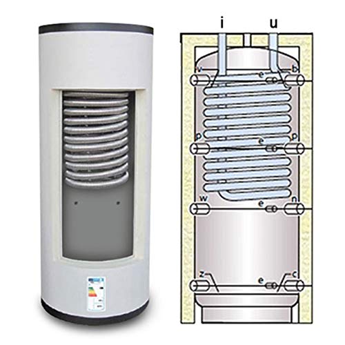 Termoacumulación combinada para producción instantánea de agua caliente sanitaria y agua de calefacción (300 litros)