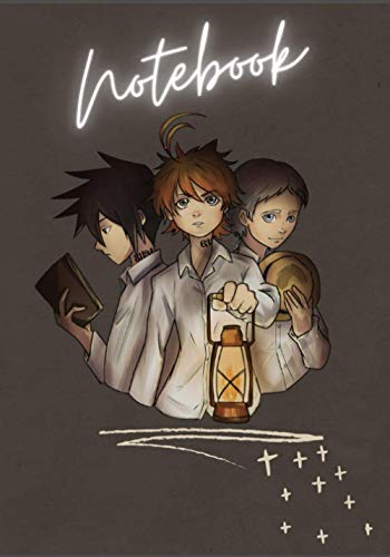 The Promised Neverland Notebook Glossy: : Old paper +128 pages, lovely Character picture, Ray, Ema and more With Daily planner, favorite films list, ... it in your self. (Anime Notebooks 2021)