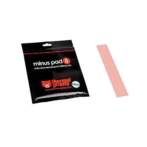 Thermal Grizzly Thermopad Minus Pad 8- Silicone, self-adhesive, thermally conductive thermal pad. It conducts heat and cools the heating elements of the computer or console. (120 × 20 × 1,0 mm) Thermal Grizzly Thermopad Minus Pad 8- Silicone, self-adhesive, thermally conductive thermal pad. It conducts heat and cools the heating elements of the computer or console. (120 × 20 × 1,0 mm)