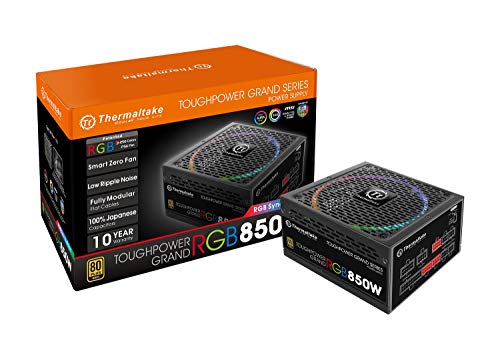 Thermaltake Toughpower Grand RGB 850W 80+ Gold Fully Modular - RGB Sync Edition - Fuente de alimentación, Color Negro