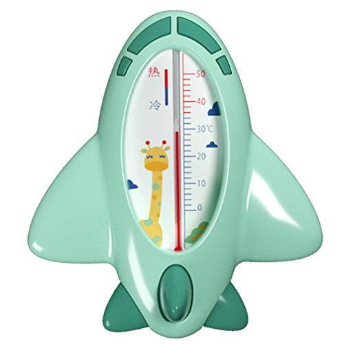 Tomaibaby Termómetro de Baño para Bebés con Forma de Cohete Termómetro de Bañera Alarma Flotante para Bañera Infantil Piscina Verde