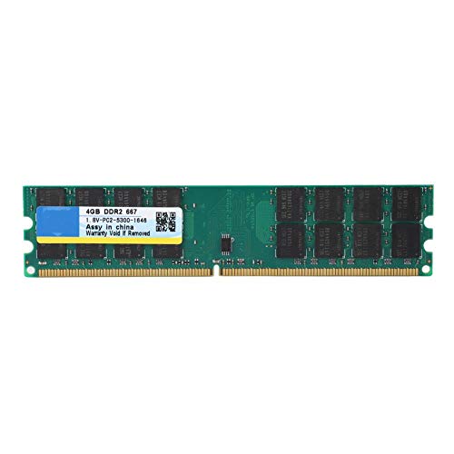 Tosuny Memoria de Escritorio, 4GB 667MHZ 240pin 1.8V RAM Memoria para computadoras de Escritorio DDR2 PC2-5300 compatibles con Placas Base AMD