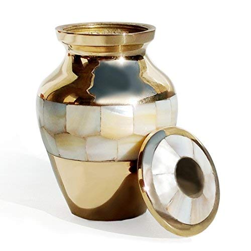 Urna de recuerdo de madre perla, Urnas de mini para cenizas de cremación, Urnas de memoria para cenizas humanas, Urnas de recuerdo Urnas de recuerdo-Urnas de cremación de latón de madre perla Elite Urna de recuerdo de madre perla, Urnas de mini para cenizas de cremación, Urnas de memoria para cenizas humanas, Urnas de recuerdo Urnas de recuerdo-Urnas de cremación de latón de madre perla Elite