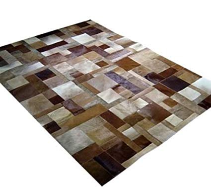 Vip Leather Nueva Alfombra de Piel de Vaca Patchwork. Diseno Exclusivo. Codigo Ar158 (120 cm x 180 cm) Vip Leather Nueva Alfombra de Piel de Vaca Patchwork. Diseno Exclusivo. Codigo Ar158 (120 cm x 180 cm)