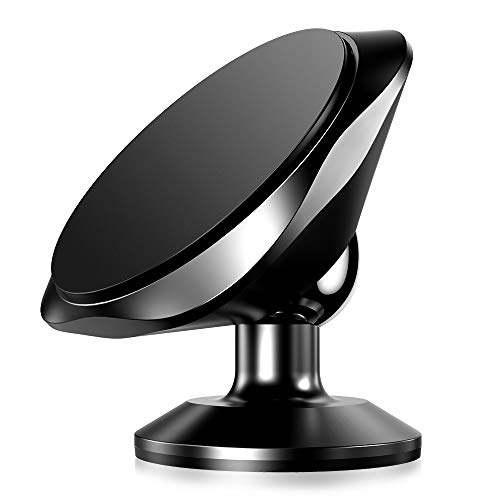 Warxin Soporte Magnético Movil Coche, Mini Móvil Coche Iman para Salpicadero 360° Rotación Universal Soporte Teléfono Magnético Sostenedor para iPhone Samsung Móviles Dispositivo GPS