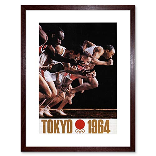Wee Blue Coo Sport Ad Exhibition Olympic Games Tokyo 1964 Lámina Enmarcada 12 x 16 Pulgadas