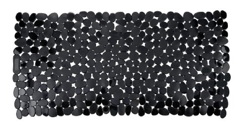 Wenko Paradise Alfombra para Bañera, Negro, 71x36x3 cm