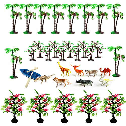 Woohome 34 Pz Modelo Árbol Palmeras de Coco Modelo Decoraciones de pastel de árboles de animales para proyectos, manualidades de bricolaje para niños, decoraciones de pasteles Woohome 34 Pz Modelo Árbol Palmeras de Coco Modelo Decoraciones de pastel de árboles de animales para proyectos, manualidades de bricolaje para niños, decoraciones de pasteles