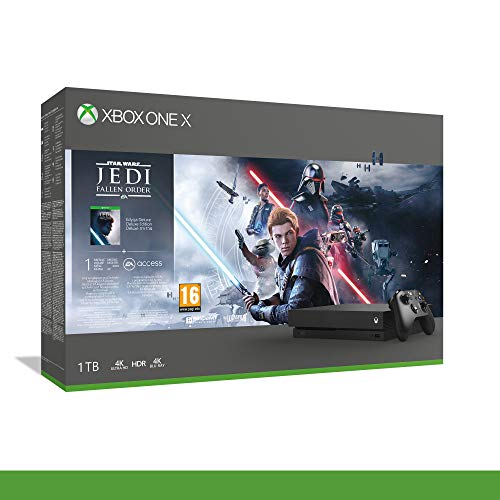 Xbox One X - Bundle Star Wars Fallen Jedi Order: Deluxe Edition, 1Mese EA Access + 1 Mese Live Gold + 1 m Gamepass - Bundle - Xbox One [Importación italiana]