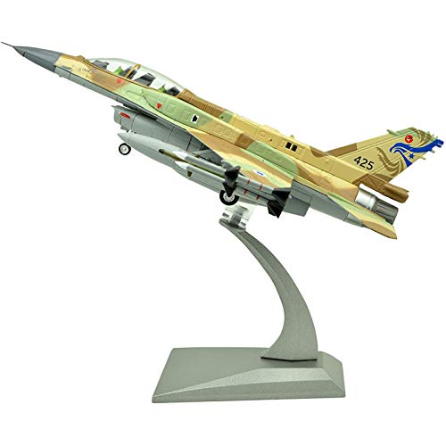 XHH Modelo de avión Modelo de avión, Caza a Escala 1:72, Caza halcón de Combate F-16I de 8,8", con Tren de Aterrizaje, Modelo Militar de Caza de Metal, M (Juguete de decoración de Regalo)