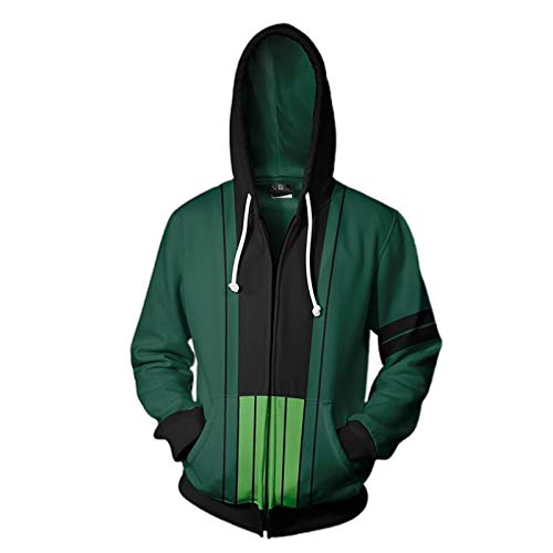 XYQB Sudadera con Cremallera para Hombre de Estampada Tema One Piece Roronoa Zoro, Sudadera con Capucha Casual de poliéster Sudadera Copaly de Moda,A,XL XYQB Sudadera con Cremallera para Hombre de Estampada Tema One Piece Roronoa Zoro, Sudadera con Capucha Casual de poliéster Sudadera Copaly de Moda,A,XL