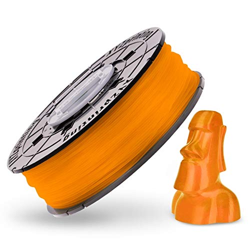 XYZ Printing Bobina de Filamento de PLA de diámetro 1.75 mm, Naranja Transparente, RFPLCXUS07K