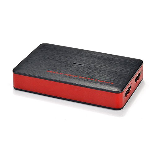 Y&H USB 3.0 - Tarjeta de captura de vídeo HDMI HD, grabadora de juegos 1080P 60FPS en Streaming Directo, para Windows 10, Linux y OS X, sistema en Xbox 360 y One / PS3 PS4 Y&H USB 3.0 - Tarjeta de captura de vídeo HDMI HD, grabadora de juegos 1080P 60FPS en Streaming Directo, para Windows 10, Linux y OS X, sistema en Xbox 360 y One / PS3 PS4