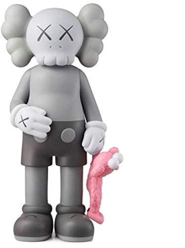 YUEDAI KAWS BFF MOMA Rosa Versión Original Falso Arte Modelo Juguetes Figura de acción Coleccionable for Regalo de San Valentín los 28CM